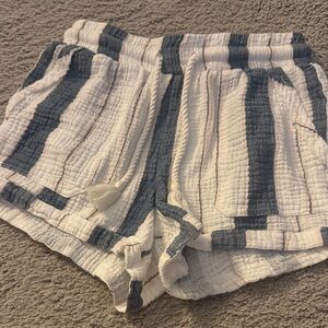 Striped Textured Women Shorts